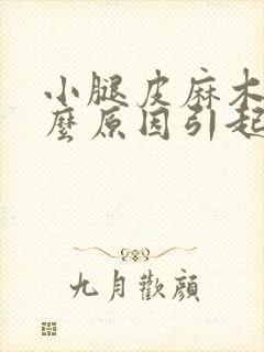 小腿皮麻木是什么原因引起的