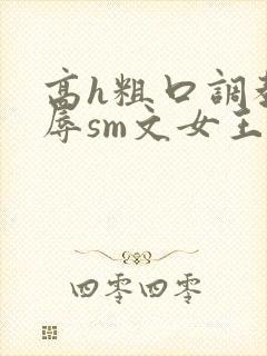 高h粗口调教羞辱sm文女王
