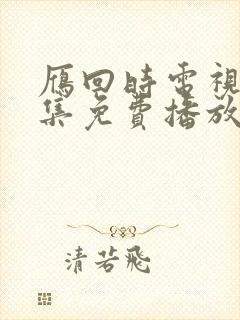 雁回时电视剧全集免费播放在线观看封面