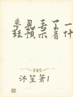 梦见丢了一只拖鞋预示着什么