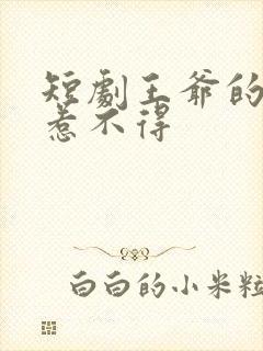 短剧王爷的王妃惹不得