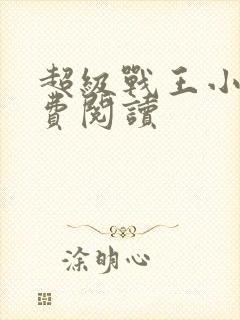 超级战王小说免费阅读