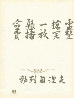 命悬一枪电影免费播放完整版