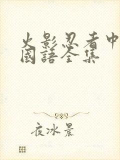 火影忍者中文版国语全集封面