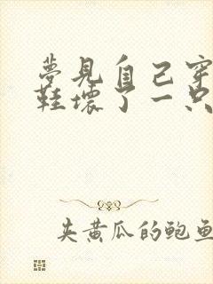 梦见自己穿的拖鞋坏了一只