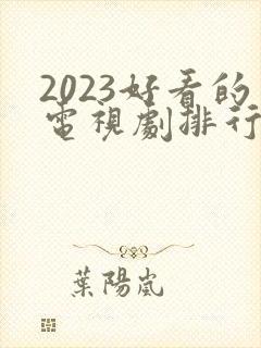 2023好看的电视剧排行榜前十名
