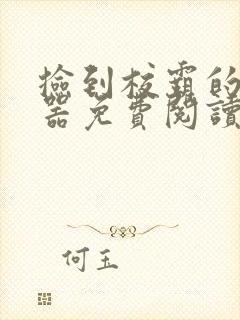 捡到校霸的遥控器免费阅读