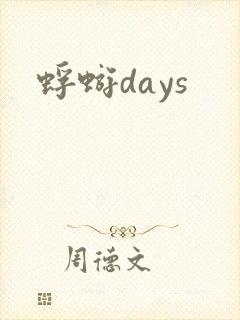 蜉蝣days