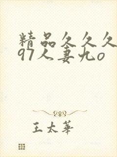 精品久久久久久97人妻九o封面