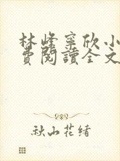 林峰宁欣小说免费阅读全文最新章节笔趣阁