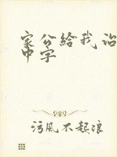 家公给我治疗5中字