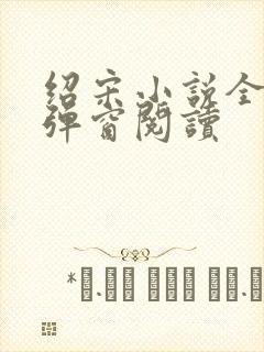 绍宋小说全文无弹窗阅读