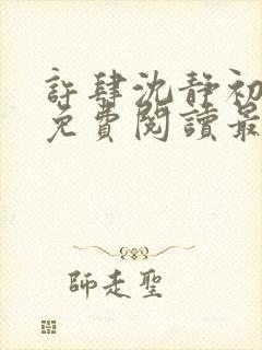 许肆沈静初全文免费阅读最新章节