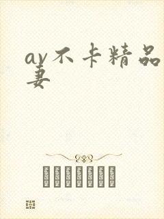 av不卡精品人妻