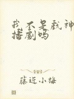 我不是戏神有广播剧吗