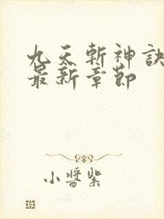 九天斩神诀小说最新章节