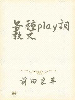 各种play调教文
