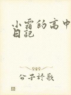 小霜的高中成长日记封面