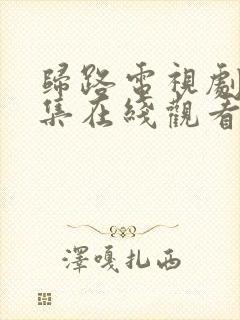 归路电视剧40集在线观看免费高清