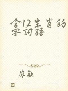 含12生肖的四字词语封面