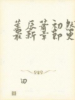 叶辰萧初然全部最新章节更新