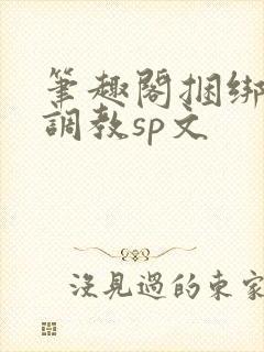 笔趣阁捆绑束缚调教sp文封面