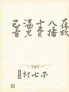 已满十八在线观看免费播放电视剧大封面