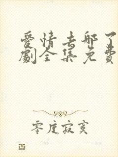 爱情去哪了电视剧全集免费观看