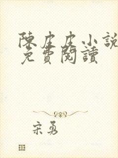 陈皮皮小说全文免费阅读封面