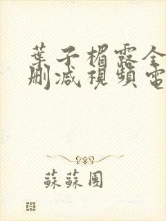 叶子楣露全乳无删减视频电影