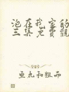 泡在我家的辣妹三集免费观看动漫