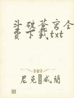 斗破苍穹全文免费下载txt封面