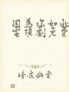 因为你如此耀眼电视剧免费观看全集