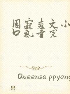 团宠爽文小说一口气看完