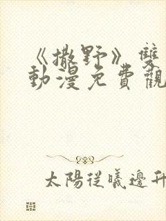 《撒野》双男主动漫免费观看