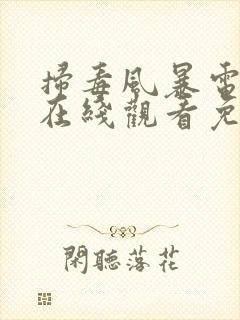 扫毒风暴电视剧在线观看免费完整版封面