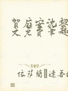 贺庭安沈黎初全文免费笔趣阁