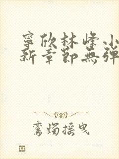 宁欣林峰小说最新章节无弹窗阅读