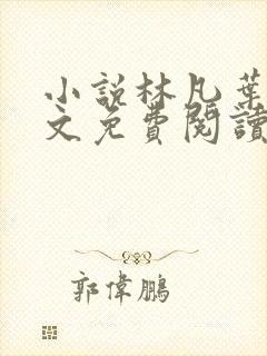小说林凡叶惜全文免费阅读封面