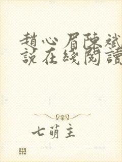 赵心眉陈斌的小说在线阅读封面