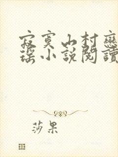 寂寞山村恋上张瑶小说阅读免费全文