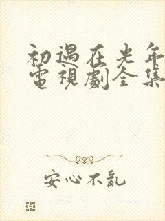 初遇在光年之外电视剧全集免费观看完整版