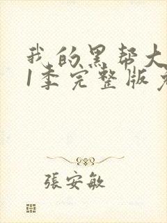 我的黑帮大佬第1季完整版免费观看高清