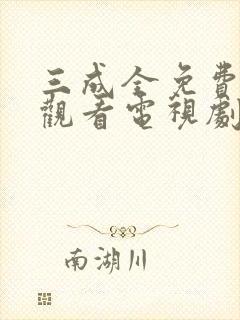 三成全免费高清观看电视剧完整版