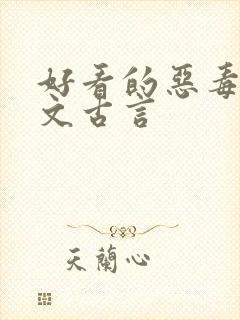 好看的恶毒女配文古言