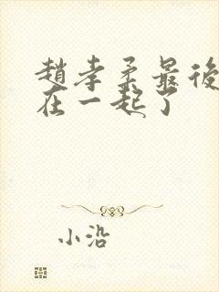 赵孝柔最后和谁在一起了封面