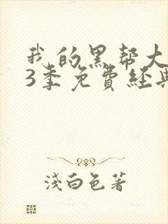 我的黑帮大佬第3季免费经典片段在线观看封面