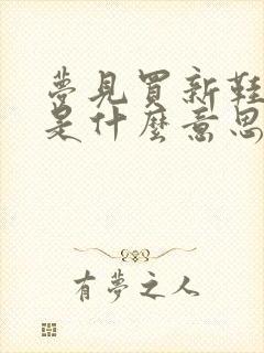 梦见买新鞋穿上是什么意思封面