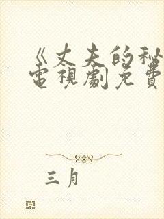 《丈夫的秘密》电视剧免费观看封面