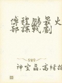 傅程鹏最火的5部谍战剧